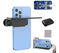 Mirror Effect Lens - Capture Stunning Reflections Instantly, Smartphone Camera Mirror Reflection Clip Kit, Adjustable Angle Mobile Phone Camera Mirror Clip, Photography Reflection Kit (Black)