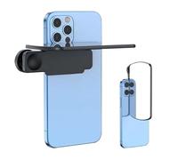 Mirror Effect Lens - Capture Stunning Reflections Instantly, Smartphone Camera Mirror Reflection Clip Kit, HD Glass Phone Shooting Reflection Mirror for Outdoor Travel Photography (Black)