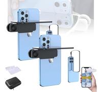 Mirror Effect Lens - Capture Stunning Reflections Instantly, Smartphone Camera Mirror Reflection Clip Kit, Mirror for Phone to Use Back Camera (Black-2Pc)