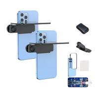Mirror Effect Lens - Capture Stunning Reflections Instantly,Smartphone Camera Mirror Reflection Clip Kit,Adjustable Hd Glass Vertical Clip On Selfie Mirror for Outdoor Travel Photography (Black,2*Pcs)