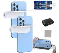 Mirror Effect Lens - Capture Stunning Reflections Instantly, Smartphone Camera Mirror Reflection Clip Kit, Adjustable Angle Mobile Phone Camera Mirror Clip, Photography Reflection Kit (White*2)