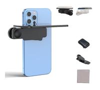 Mirror Effect Lens - Capture Stunning Reflections Instantly, Smartphone Camera Mirror Reflection Clip Kit, Travel Size Kit, Adjustable Angle Mobile Phone Camera Mirrors Clip (Black)
