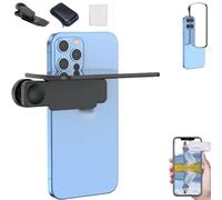 Mirror Effect Lens - Capture Stunning Reflections Instantly, Smartphone Camera Mirror Reflection Clip Kit, Adjustable Angle Mobile Phone Camera Mirror Clip for Travel (Black)