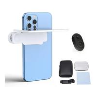 Mirror Effect Lens - Capture Stunning Reflections Instantly, Smartphone Camera Mirror Reflection Clip Kit,HD Glass Phone Shooting Reflection Mirror for Outdoor Travel Photography (White)