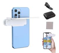 Mirror Effect Lens - Capture Stunning Reflections Instantly, Smartphone Camera Mirror Reflection Clip Kit, Adjustable Angle Mobile Phone Camera Mirror Clip, for Travel (White)