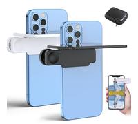 Mirror Effect Lens - Capture Stunning Reflections Instantly, Smartphone Camera Mirror Reflection Clip Kit. Clip Reflection Mirror for Phone Back Camera, for Outdoor Travel Photography (Black+White)