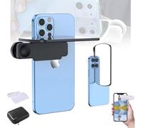 Mirror Effect Lens - Capture Stunning Reflections Instantly, Smartphone Camera Mirror Reflection Clip Kit, Mirror for Phone to Use Back Camera (Black-1Pc)