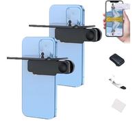 Mirror Effect Lens - Capture Stunning Reflections Instantly, Smartphone Camera Mirror Reflection Clip Kit, for Back Camera, Outdoor Photography (Black 2pcs,Conventional)