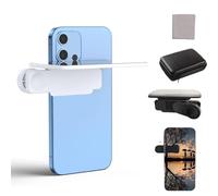 Mirror Effect Lens - Capture Stunning Reflections Instantly, Smartphone Camera Mirror Reflection Clip Kit, Adjustable HD Glass Smartphone Photography Flip, for Travel (White,Standard)