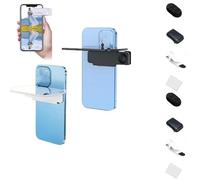 Mirror Effect Lens - Capture Stunning Reflections Instantly,Smartphone Camera Reflection Clip Kit, Adjustable HD Glass, for Outdoor Travel Photography (2PCS Black+White-Control)