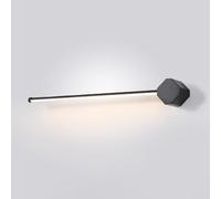 Mirror lineal LED Luz frontal 17W 80cm Luz de 3 colores, lámparas de espejo de baño largo acrílico para tocador de gabinete, LED sobre la base de metal de la luz espejo, estilos de izquierda y