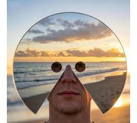 Mirror Mask - Lo Que Estoy Mirando: Espejo Frontal Anti-Selfie. Permite Ver el Punto de Vista del Usuario; refleja luz y Movimiento. Un Accesorio Creativo para fotografía y videoarte (1pcs)