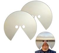 Mirror Mask - Lo Que Estoy Mirando: Espejo Frontal Anti-Selfie. Permite Ver el Punto de Vista del Usuario; refleja luz y Movimiento. Un Accesorio Creativo para fotografía y videoarte (2pcs)
