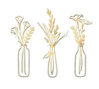 Mirror Stickers Decorative Paintings 3D Wall DIY Living Rooms Home Decor Bedroom Decora For Room Bathroom(Gold,7x20cm)