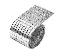 Mirror Tiles for Crafts - 5mm X 5mm Self Adhesive Glass Mosaic Strips, 1600pcs Mini Reflective Sticker Set, Diy Decorative Craft Supplies, sparklee surfacee Design | Wall Art, Living Room, Kitchen