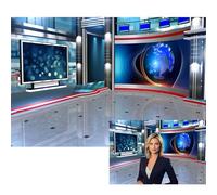 MIRRORANG Telón de fondo de 2,2 x 1,5 m para difusión de noticias, sala de televisión, escena interior, fotografía, registro de noticias, informe de noticias, estudio de negocios, telón de fondo,
