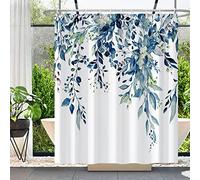 MIRRORANG Tenda da doccia per Box,tende da bagno in Poliestere con 10 ganci, tenda da doccia impermeabile ad asciugatura rapida per piante (152 x 183 cm)