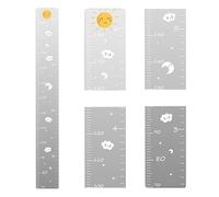 Mirrored Chart, Mirrored Growth Chart,Measure Wall Ruler, Puzzle Piece Growth Chart Wall Height Chart Mirrored Growth Chart with Stickers for Children, 11.81x5.91 inches
