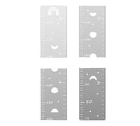 Mirrored Growth Chart, Puzzle Piece Growth Chart, Decorative Wall Height Chart, Acrylic Mirrored Growth Charts 30x15cm for Kids, Indoor, Home, Outdoor, Height Measurement