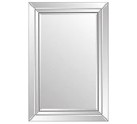 MirrorOutlet Espejo de Pared de Doble Filo Veneciano Grande y Moderno, de 60 cm x 90 cm, 90 x 60 cm