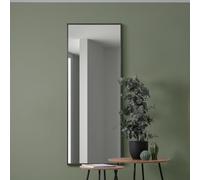 MirrorOutlet The Artus - Espejo de Pared con Borde de Aluminio Negro 150 cm x 60 cm