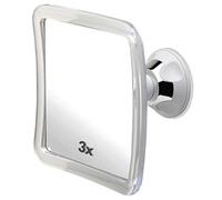Mirrorvana Espejo de Ducha para Afeitado antivaho de 3X Aumento - Superficie inastillable con Ventosa y diseño Giratorio de 360°, Adecuado para el baño y Aseo Personal - 16 cm x 16 cm (Cuadrado)