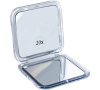 MIRRORVANA Espejo de Viaje Plegable 20X - Compacto y portátil para Maquillaje y Uso Diario - Mini Espejo Cuadrado de tocador de 8,4 cm x 8,4 cm