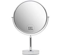 MIRRORVANA Espejo Extra Grande de Maquillaje con Aumento 3X/1X de Doble Cara - Espejo de Mesa con rotación de 360° sin luz para baño y tocador - 43 cm x 28 cm
