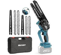 MIRTHBUY Mini motosierra inalámbrica de 6 y 8 pulgadas, motosierra eléctrica sin escobillas, sistema de lubricación mejorado, apto para Ma-ki-ta 18 V, sierra portátil para corte de jardín y patio (sin