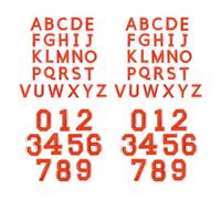 Mirweon 72 piezas de letras y números bordados para planchar, parches duraderos para ropa, sombreros, bolsos, parches bordados para prendas de vestir