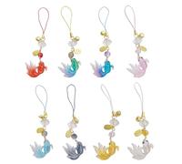 Mirweon 8 cordones para teléfono con diseño de pez que mejoran tu móvil con un toque de tradición, adecuados para varias ocasiones y entornos