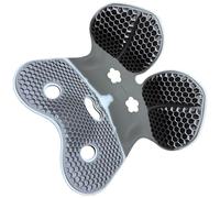 Mirweon Almohada lumbar de siliconas ventiladas para una posición correcta al sentarse durante el estudio del trabajo, largas horas, almohada lumbar de silicona transpirable