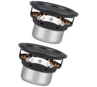 Mirweon Altavoces en miniatura de alta eficiencia de 4 ohmios y 10 W, diseño doble de 1.75 pulgadas, tecnología de 19 núcleos que mejora la salida de baja frecuencia, altavoces dobles imanes