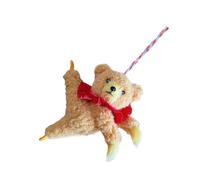 Mirweon Colgante creativo de peluche con diseño de oso de ballet, colgante para colgar en la mesita de noche, elegante dije para bolsa, textura pliush, adecuado para cualquier ocasión