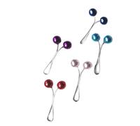 Mirweon Juego de 5 pañuelos para la cabeza para mujer, hiyab en forma de U, con purpurina, imitación de colores, envolturas para la cabeza para mujeres negras