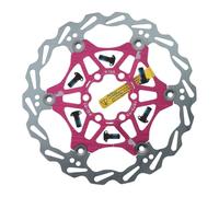 Mirweon Juego de rotor de freno de disco para bicicleta de montaña con tornillos de instalación hidráulicos para una durabilidad suave de ciclismo, rotor flotante