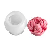 Mirweon Moldes de silicona para adornos, peonías, flores, suministros para manualidades, flores de peonía de silicona