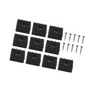 Mirweon Patas de suelo de muebles de 22 mm/30 mm para sofá, silla, mesa, escritorio, sofá, almohadilla de parachoques con tornillos de montaje, almohadillas de goma resistentes atornillables