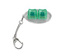 Mirweon Teclado ovalado multicolor de juguete con 2 teclas, llavero para gestión del estrés y aumento de la productividad, accesorio multicolor para teclados