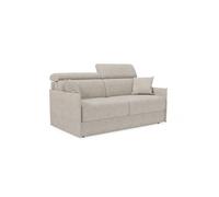 Miryam sofá cama con reposacabezas reclinables en suave tejido antimanchas t31 149 cm crema