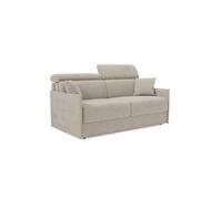 Miryam sofá cama con reposacabezas reclinables en suave tejido antimanchas t31 169 cm topo