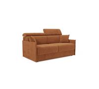 Miryam sofá cama con reposacabezas reclinables en suave tejido antimanchas t31 189 cm naranja