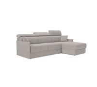 Miryam sofá cama esquinero con reposacabezas reclinables en tejido antimanchas t31 232 cm derecho gris