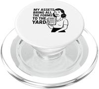 Mis activos traen todos los formularios al patio Fun CPA Contabilidad PopSockets PopGrip para MagSafe