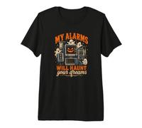 Mis alarmas perseguirán Tus sueños Enfermera de UCI de Halloween Camiseta Premium