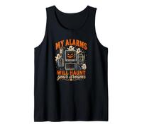 Mis alarmas perseguirán Tus sueños Enfermera de UCI de Halloween Camiseta sin Mangas