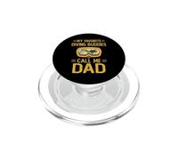 Mis Amigos de Buceo Favoritos me Llaman papá, Padre buceador PopSockets PopGrip para MagSafe