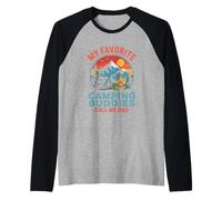 Mis amigos de campamento favoritos me llaman papá Camiseta Manga Raglan