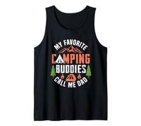 Mis amigos de campamento favoritos me llaman papá Camping Camper Camiseta sin Mangas