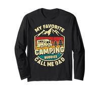 Mis Amigos de Campamento Favoritos me Llaman papá Vintage Manga Larga